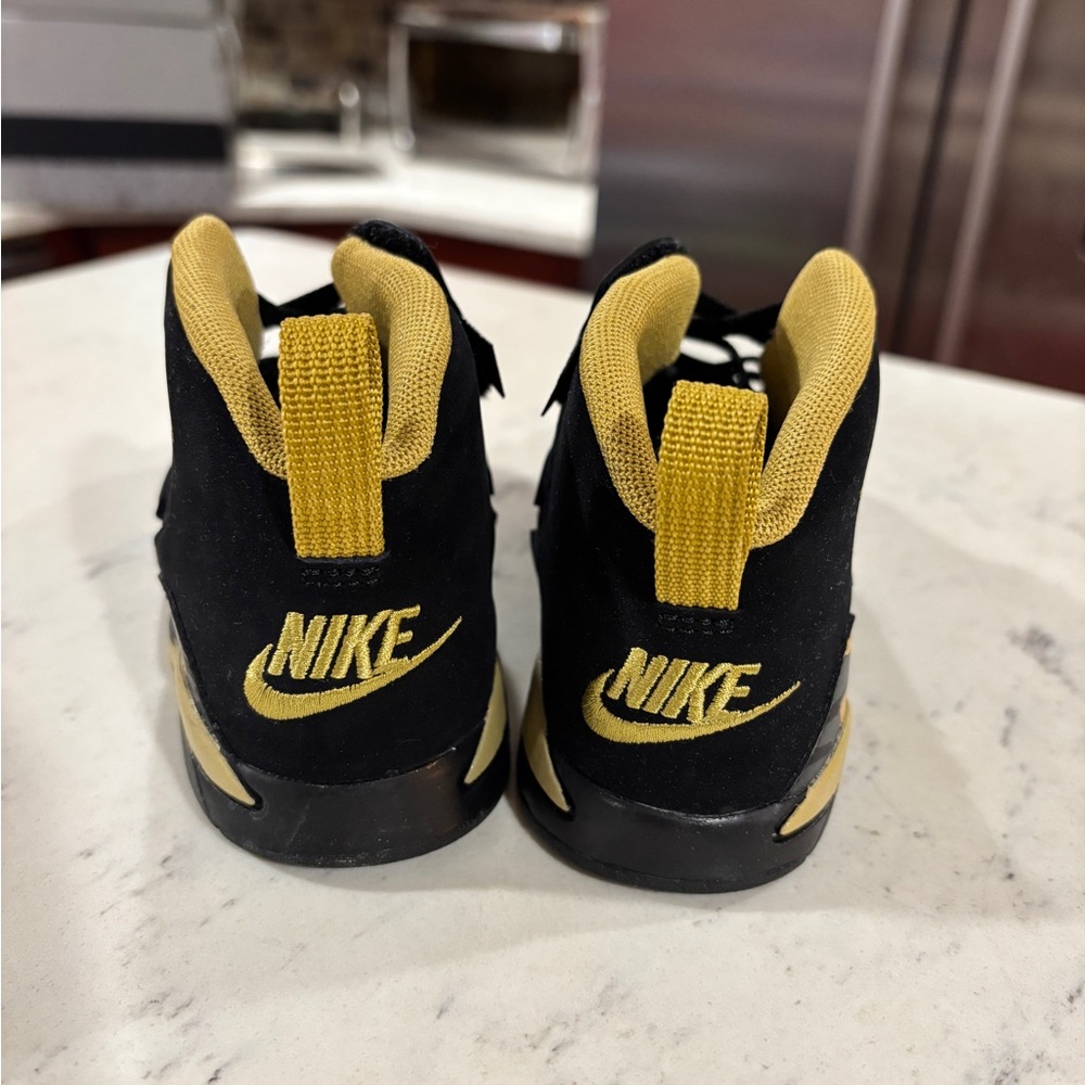 Nike Air Jordan Jumpman MVP Black/ Metallic Gold Toddler Size Sneaker Shoes - Picture 7 of 9
